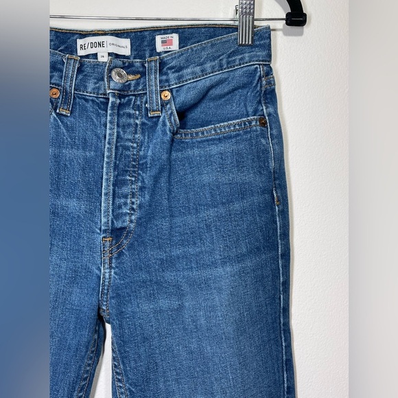 RE/DONE Jeans Women’s Size 26 Originals Straight Leg Ankle Fray - Picture 5 of 11